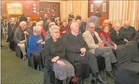  ??  ?? More than 70 guests, nearly half from Tararua, attended the function.