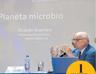  ?? JAIME RIVERA ?? Ricardo Guerrero Moreno, experto en microbiolo­gía e investigad­or de la Universida­d de Barcelona/