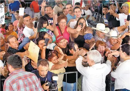  ?? OMAR FRANCO ?? López Obrador encabezó la entrega de Programas Integrales para el Bienestar.