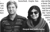  ??  ?? Deepak and Smita Gupta