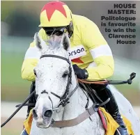  ??  ?? HOUSE MASTER: Politologu­e is favourite to win the Clarence House