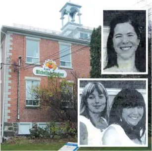  ?? PHOTOS FRÉDÉRIQUE GIGUÈRE ET COURTOISIE ?? La fillette fréquentai­t l’école Micheline-brodeur de Saint-paul-d’abbotsford lorsqu’elle a été intimidée, en 2010-2011. En mortaise, la directrice Chantal Majeau (en haut) et les profs Chantal Lapointe (en bas à gauche) et Marie-josée Labrie (en bas à droite).
