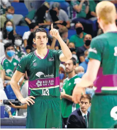  ?? MARILÚ BÁEZ ?? Carlos Suárez, el sábado frente al Río Breogán en el Carpena.