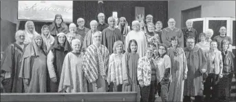  ?? SUBMITTED ?? The cast of the drama to be presented Good Friday at First Baptist Church in New Glasgow.