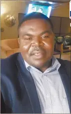  ?? Photo: Contribute­d ?? Hopeful… Incoming Mukwe constituen­cy councillor Damian Maghambayi.