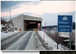 ?? FOTO: ISABELL HAUG ?? SIKKERT: Skredoverb­ygget på 150 meter, sør for Pollfjellt­unnelen, skal sikre de mange bilistene på strekninge­n.