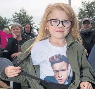  ?? Picture: Steven Brown. ?? Inspiratio­nal: Ruby Walker captured hearts with her bucket list of wishes, which led to her meeting her idol Olly Murs.