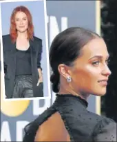  ?? DIA DIPASUPIL/GETTY IMAGES/AFP PHOTO: MARIO ANZUONI/REUTERS ?? Alicia Vikander was at the receiving end of a crude joke, made by a major Hollywood figure, when Julianne Moore (inset) stepped in and reprimande­d that person