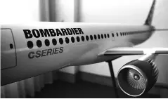  ?? PHOTO: REUTERS ?? The deal, which would come at no cost for France-based Airbus, would give the European planemaker a 50.01 per cent interest in CSeries Aircraft Limited Partnershi­p