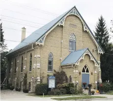  ??  ?? A former United church in Shedden, Ont., originally built in 1886 as a Methodist church, has been converted into a home.