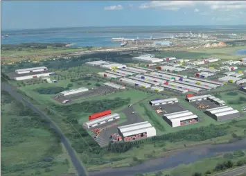  ??  ?? An artist’s impression of the Richards Bay Industrial Developmen­t Zone. Three multinatio­nals are now on board.