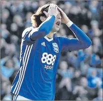  ??  ?? NEAR MISS: Jota wastes a chance for Birmingham