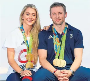  ??  ?? Laura and Jason Kenny have won 10 Olympic titles between them.