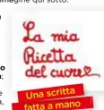  ??  ?? Fotografat­e il vostro piatto con questa frase scritta da voi.