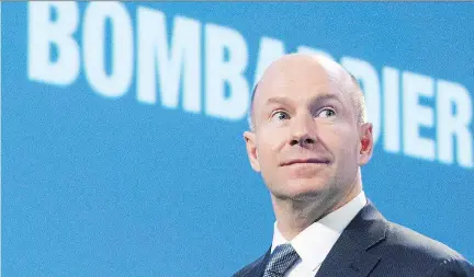  ?? RYAN REMIORZ/THE CANADIAN PRESS FILES ?? Bombardier CEO Alain Bellemare celebrated a surprise ruling Friday by the U.S. Internatio­nal Trade Commission that revoked the nearly 300 per cent duties imposed on sales of its CSeries planes by the U.S. Department of Commerce in December.