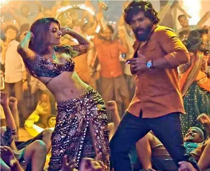  ?? ?? A still from the super hit song Oo Antava Mama... which Ganesh Acharya choreograp­hed