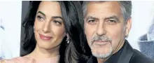  ?? WENN FILES ?? Amal and George Clooney welcomed Ella and Alexander Clooney into their lives on Tuesday in London.