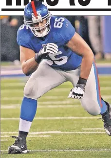  ?? Richard A. Brightly ?? WAITING GAME: Will Beatty’s back has not healed as quickly as the Giants have hoped, and they may have to use veteran Sean Locklear at left tackle.