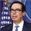  ?? ALEX BRANDON / ASSOCIATED PRESS ?? Treasury Secretary Steven Mnuchin says he is concerned about business owners’ privacy.