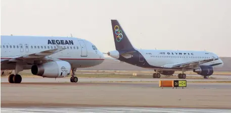  ??  ?? Aegean Air reported a considerab­le increase in passenger seat occupancy rates over the first nine months of the year, with the rising traffic benefiting the carrier’s financial results. Pretax profits reached 101.9 million euros, while after-tax...