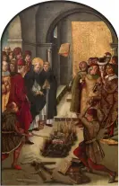  ?? ?? The Disputatio­n between Saint Dominic and the Albigensia­ns, by Pedro Berruguete. Photograph: Federico Pérez/Museo Nacional del Prado