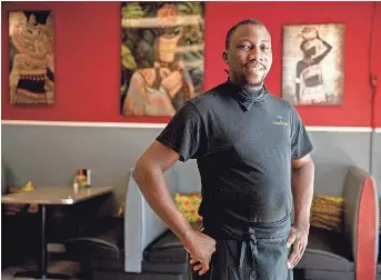  ?? COMMERCIAL APPEAL MAX GERSH / THE ?? Bala Tounkara is co-owner and chef de cuisine at Bala's Bistro.