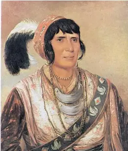  ?? SMITHSONIA­N AMERICAN ART MUSEUM ?? In January 1838, the artist George Catlin painted this portrait of Osceola at Fort Moultrie near Charleston, South Carolina, just days before the Seminole leader’s death on Jan. 30.