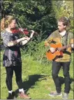  ??  ?? Travelling trad tutors Emily and Will Goan are offering a new workshop idea so musicians can play together.