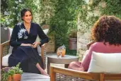  ?? Reuters ?? Meghan and Harry’s interview with Oprah Winfrey aired on Sunday night in the US.