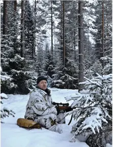  ?? CREDIT: AFP/GETTY IMAGES ?? Authoritie­s allow hunters to cull wolves – to manage population­s – in Scandinavi­an countries. Henrik Widlund (above) was out early when the 2011 wolf hunt season opened in Sweden.