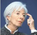  ?? Foto: Reuters / Charles Platiau ?? IWF-Chefin Ch. Lagarde hält einen Handelskri­eg für verrückt.