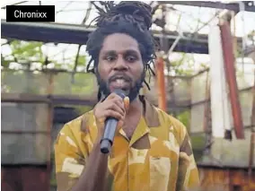  ??  ?? Chronixx