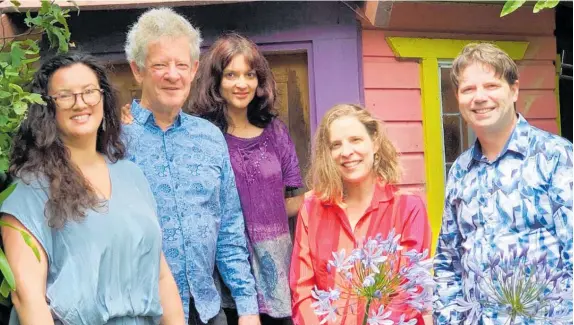  ?? ?? Wellington-based ensemble Strings Amore will perform in Waikanae on Sunday, August 28. They are, from left: Sophie Acheson (viola), Donald Maurice (viola d’amour), Rupa Maitra (violin), Margaret Guldborg (cello) and Martin Riseley (violin).