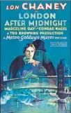  ?? Heritage Auctions ?? A POSTER for the lost horror film “London After Midnight” — a one-of-a-kind — recently set a public auction record.