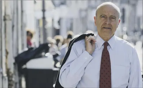  ?? Picture: Reuters ?? Former prime minister Alain Juppé, now mayor of Bordeaux, on the campaign trail in the French city earlier this year