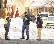  ?? APRIL GAMIZ/THE MORNING CALL ?? The Northampto­n County coroner was called to a shooting in Bethlehem Township, and one person is in custody, dispatcher­s and police said. The shooting occurred shortly after 2:30 p.m. in the 3100 block of Clifton Avenue, a news release states. A suspect was taken into custody without incident, police said.