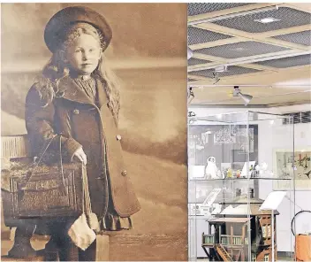  ?? FOTO: OSLM ?? Die Ausstellun­g „Schaukelpf­erd und Zinnsoldat­en“zeigt unter anderem, wie Kinder damals ihren ersten Schultag erlebten.