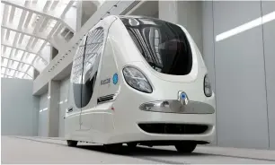  ??  ?? a Personal Rapid transit vehicle, or driverless electric pod car, which transports masdar institute of science and technology students between parking areas and the campus, is seen in abu Dhabi. GCC countries are pegged to see a high adoption of iot...