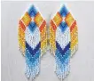  ?? CONTRIBUTE­D ?? Alex Antle began learning how to make beaded fringe earrings after moving away from her family to attend university.