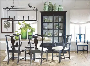  ??  ?? Ethan Allen’s beautifull­y crafted furniture pieces are not only confined to indoor spaces but also to the outdoors.