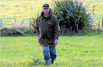  ?? PHOTO: WARWICK SMITH/STUFF ?? Manawatu¯ /Rang¯ıtikei Federated Farmers dairy chairman Murray Holdaway says farming has been tough in the wet conditions.