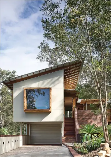  ??  ?? Being located on Brisbane’s city fringe, backing onto extensive bushland, the house also had to address vegetation and bushfire overlays through innovative design solutions.