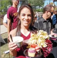  ?? LISA MITCHELL - DIGITAL FIRST MEDIA ?? Cake and ice cream was served at the Kutztown University 150th birthday party on Sept. 15.