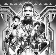  ??  ?? ‘Black Panther' steals the show for a fifth-straight weekend.