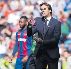  ?? //EFE ?? Lopetegui lamentó la derrota e insistió en que el equipo no mereció perder