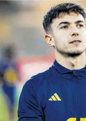  ?? ?? Martín Zubimendi, en el primer entrenamie­nto de la selección española de la `era De la Fue