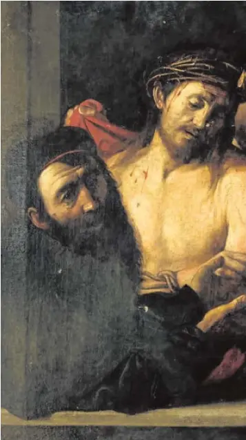  ??  ?? ‘La Coronación de Espinas’, atribuida a Caravaggio