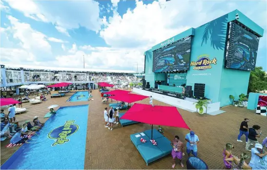  ?? AP ?? Hard Rock ha instalado una de las mejores (y caras) zonas para disfrutar de la F1 de una manera diferente