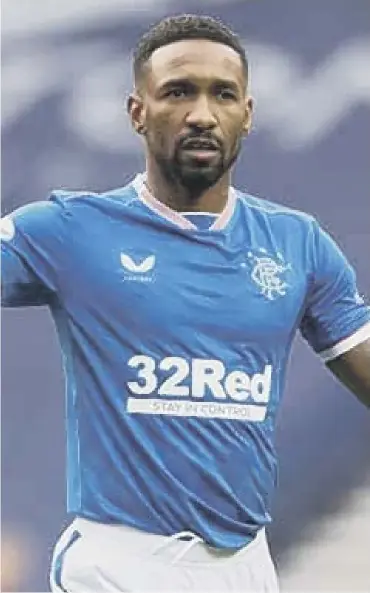  ??  ?? 0 Jermain Defoe is poised to return to the Rangers team for Sunday’s Betfred Cup tie at Falkirk.