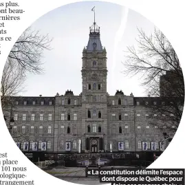  ??  ?? « La constituti­on délimite l’espace dont dispose le Québec pour faire ses propres choix. »
